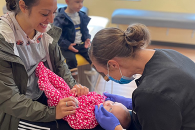 infant dental exam